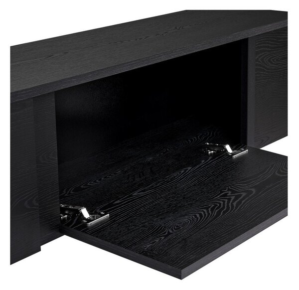 Czarna szafka pod TV 180x50x30 cm Onera – Kalune Design