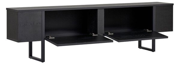 Czarna szafka pod TV 180x50x30 cm Onera – Kalune Design