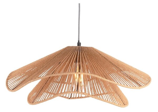 Lampa wisząca w kolorze złota z kloszem z plecionki papierowej ø 60 cm Sombra – Leitmotiv