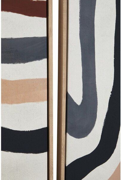 Obrazy zestaw 2 szt. z ramą w zestawie/na płótnie 63x93 cm Astratto – Premier Housewares