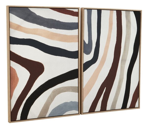 Obrazy zestaw 2 szt. z ramą w zestawie/na płótnie 63x93 cm Astratto – Premier Housewares
