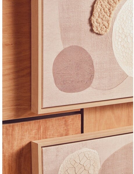Obrazy zestaw 2 szt. 3D z ramą w zestawie/na płótnie 40x40 cm Astratto – Premier Housewares