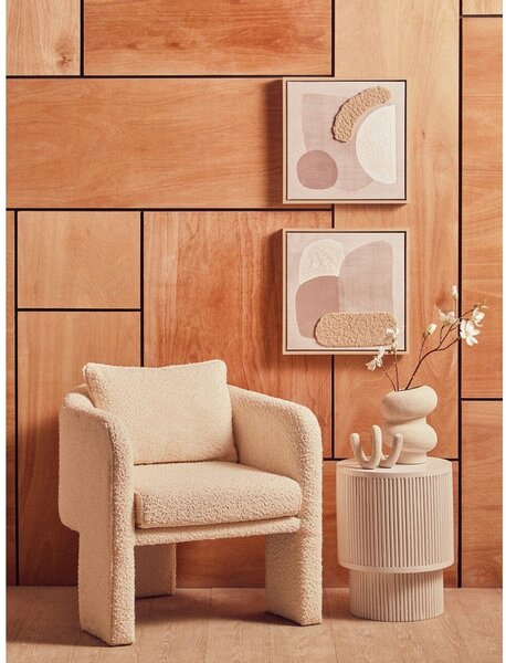 Obrazy zestaw 2 szt. 3D z ramą w zestawie/na płótnie 40x40 cm Astratto – Premier Housewares