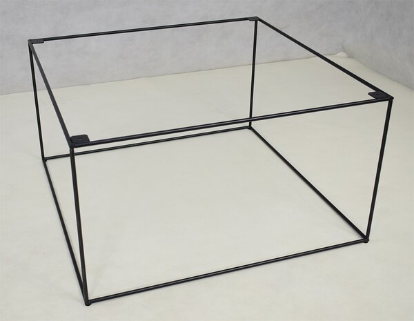Kwadratowy stolik kawowy w stylu loft dąb lancelot D5-H93