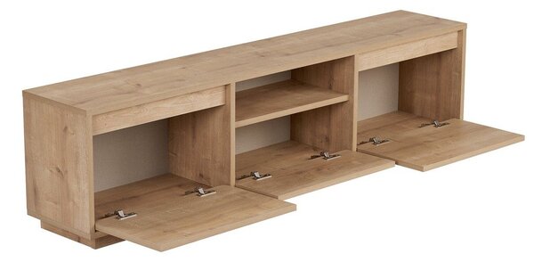 Szafka pod TV w dekorze dębu w naturalnym kolorze 160x42x30 cm Sentinel – Kalune Design