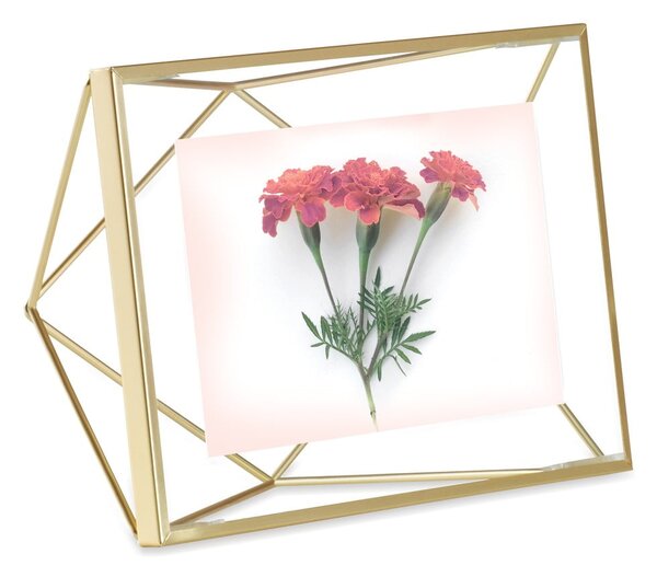 Metalowa ramka stojąca/ścienna w kolorze złota 15x20 cm Prisma – Umbra