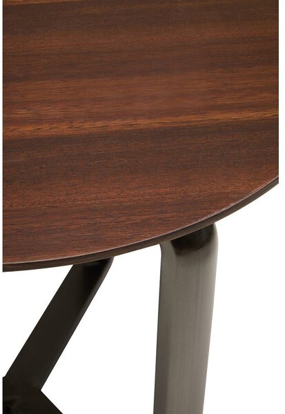 Brązowy okrągły stolik z litego drewna eukaliptusowego 55x67 cm Imperia – Premier Housewares