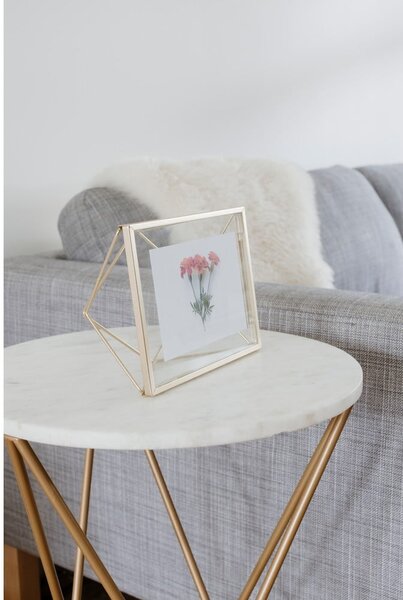 Metalowa ramka stojąca/ścienna w kolorze złota 15x20 cm Prisma – Umbra