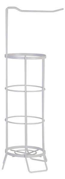 Biały stojak na papier toaletowy ze stali nierdzewnej Linnea – Premier Housewares