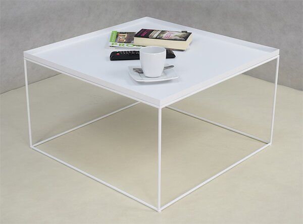 Biały stolik kawowy w stylu skandynawskim R9-E75