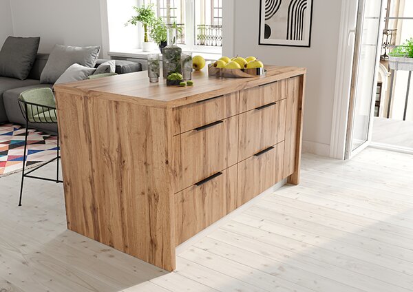 Wyspa kuchenna dąb artisan Z8-S38