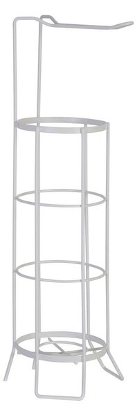Biały stojak na papier toaletowy ze stali nierdzewnej Linnea – Premier Housewares