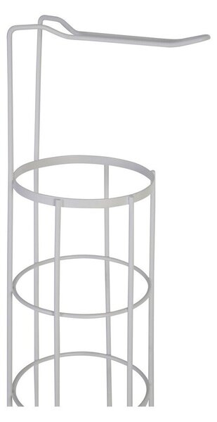 Biały stojak na papier toaletowy ze stali nierdzewnej Linnea – Premier Housewares