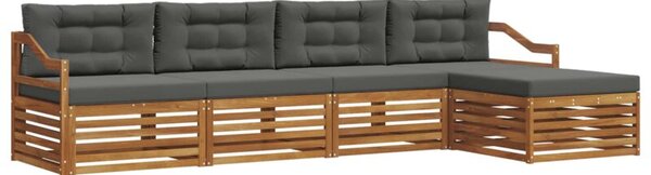 Zestaw mebli ogrodowych z litego drewna akacjowego - nowoczesny design i komfort