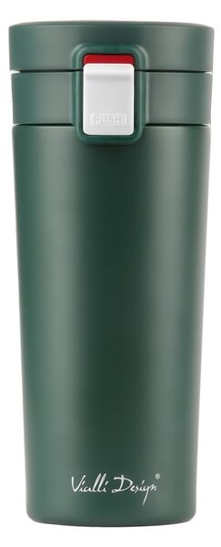 Zielony podróżny kubek termiczny Vialli Design Fuori, 400 ml
