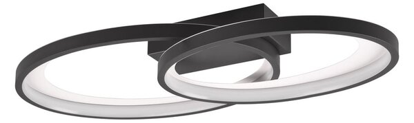 Czarno-biała lampa sufitowa LED 30x57 cm Malaga – Reality