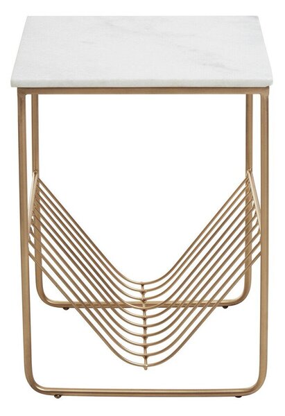 Stolik z marmurowym blatem 40x40 cm Mandoli – Premier Housewares