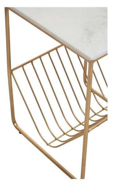 Stolik z marmurowym blatem 40x40 cm Mandoli – Premier Housewares