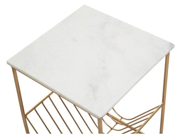 Stolik z marmurowym blatem 40x40 cm Mandoli – Premier Housewares