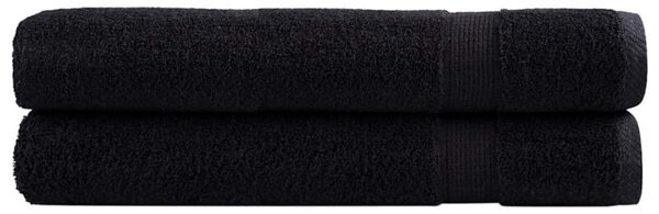 Ręczniki premium solund, 2 szt., czarne, 100x200 cm, 600 g/cm²