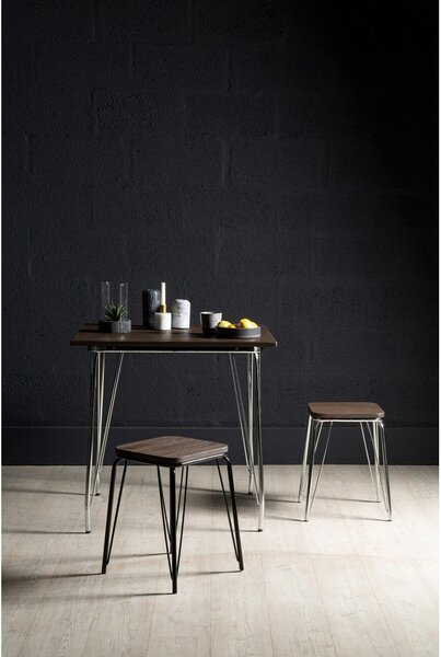 Stół z litego drewna wiązu ø 80 cm District – Premier Housewares