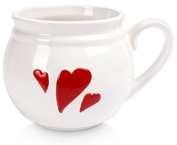 Kubek ceramiczny SERCE 800 ml