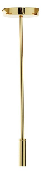Biała/w kolorze złota metalowa lampa wisząca ze szklanym kloszem ø 27 cm Trieste – Premier Housewares