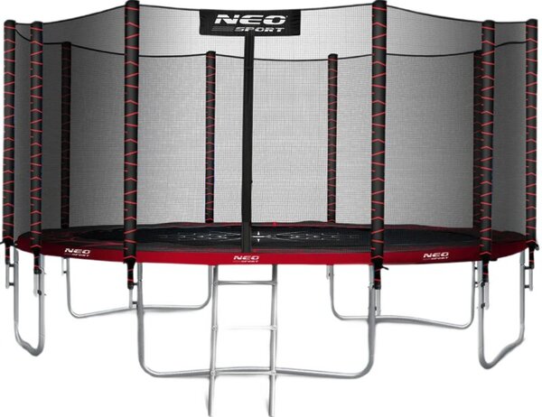 Trampolina NEO-SPORT NS-15Z241 FI 465 cm Czarno-czerwony