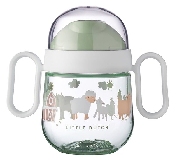 Jasnozielony kubek dla dzieci z tritanu 200 ml Little Farm by Little Dutch – Mepal