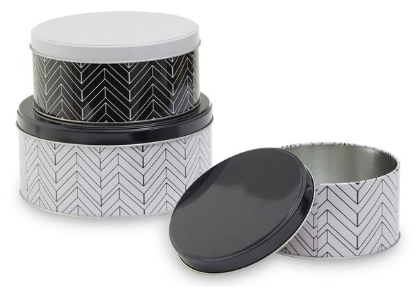 Metalowe pojemniki na żywność 3 szt. na żywność Urban – Premier Housewares