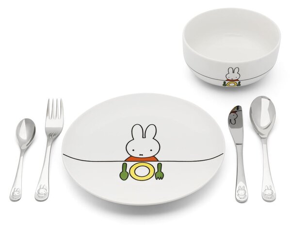Porcelanowy zestaw naczyń dla dzieci 6 szt. Miffy – Zilverstad