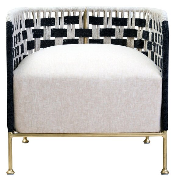 Czarno-biały fotel Satna – Premier Housewares