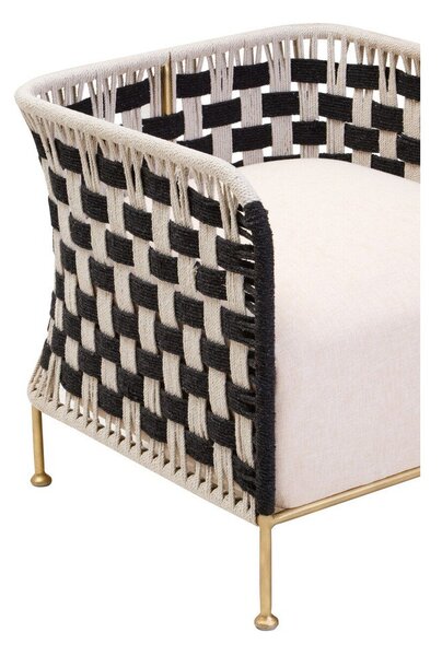 Czarno-biały fotel Satna – Premier Housewares
