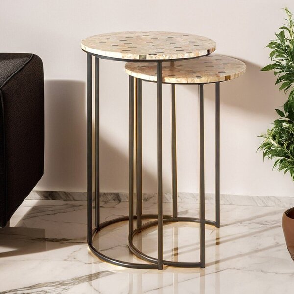 Okrągłe stoliki zestaw 2 szt. ø 38 cm Halle – Premier Housewares