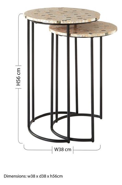 Okrągłe stoliki zestaw 2 szt. ø 38 cm Halle – Premier Housewares