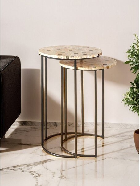 Okrągłe stoliki zestaw 2 szt. ø 38 cm Halle – Premier Housewares