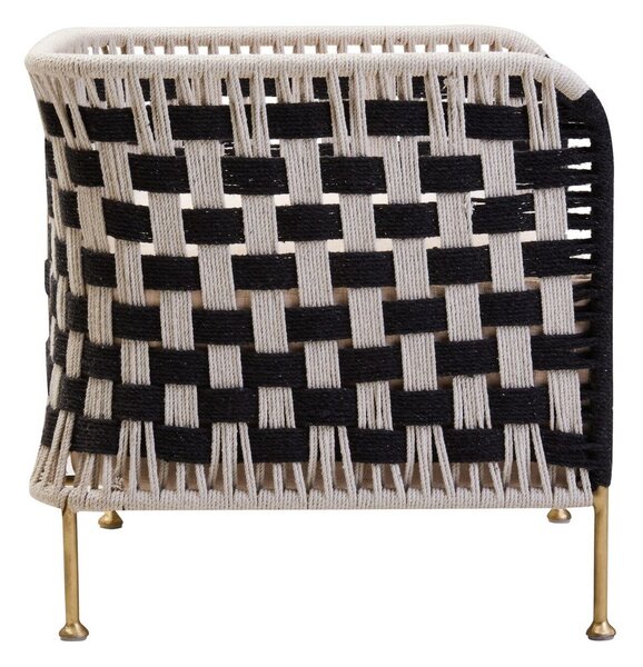 Czarno-biały fotel Satna – Premier Housewares