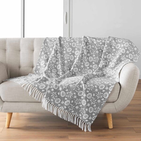 Szary koc 125x150 cm Flavie – douceur d'intérieur