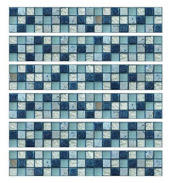 Zestaw naklejek na kafelki 6 szt. 30x5 cm Artemis – Ambiance