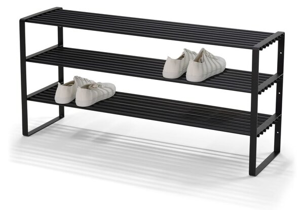 Czarna metalowa szafka na buty 100x48,5x29 cm Rex – Spinder Design