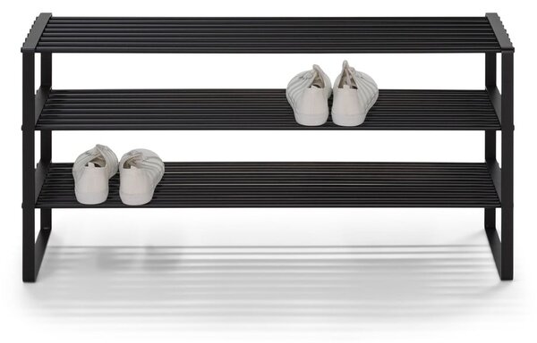 Czarna metalowa szafka na buty 100x48,5x29 cm Rex – Spinder Design