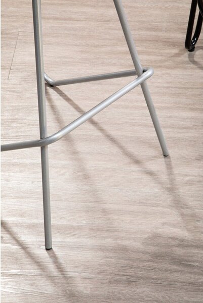 Hoker z litego drewna wiązu w kolorze srebra/w naturalnym kolorze (wysokość siedziska 78 cm) District – Premier Housewares