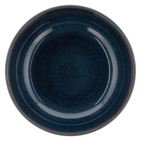 Czarna/niebieska kamionkowa miska na ramen Gastro Dark Blue/Black – Bitz