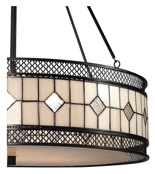 Metalowa lampa wisząca ze szklanym kloszem ø 60 cm Waldorf – Premier Housewares