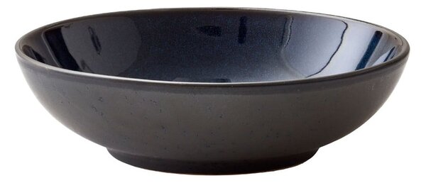 Czarna/niebieska kamionkowa miska 1 l Gastro Dark Blue/Black – Bitz