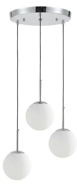 NOWOCZESNA POTRÓJNA LAMPA CHROMOWANA FREDICA W3