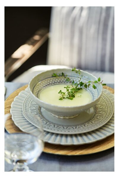 Szara kamionkowa misa Costa Nova Cristal, ⌀ 18 cm