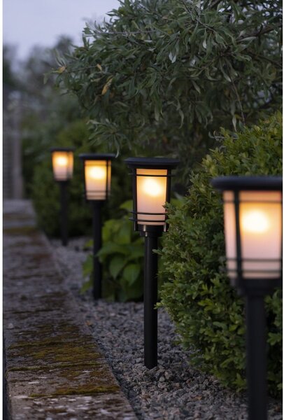 Ogrodowa lampa solarna LED Star Trading Flame, wys. 53 cm
