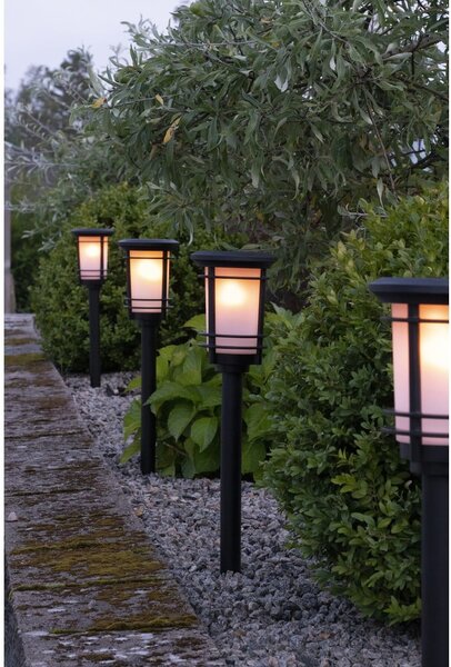 Ogrodowa lampa solarna LED Star Trading Flame, wys. 53 cm