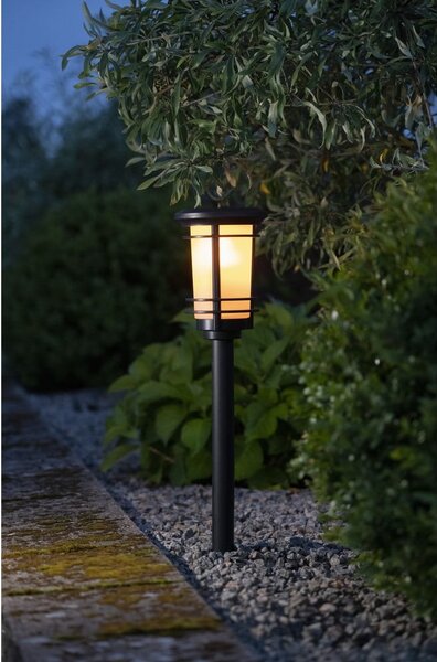 Ogrodowa lampa solarna LED Star Trading Flame, wys. 53 cm